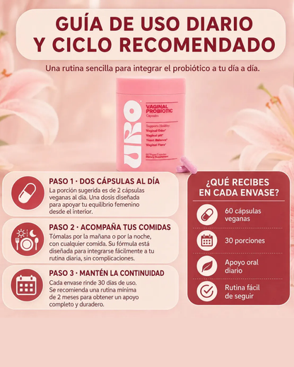 URO Probioticos Vaginales 60 Capsulas